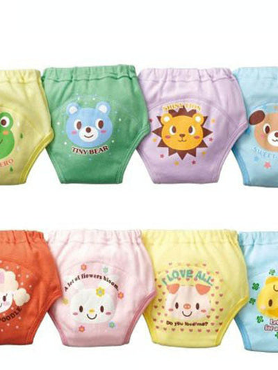 8 Nestiane training underwear in assorted animal prints