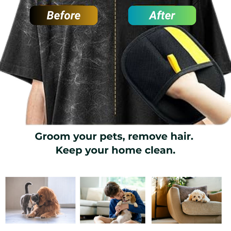 MagicFur 🐾 2-in-1 Pet Grooming Glove & Hair Remover Mitt
