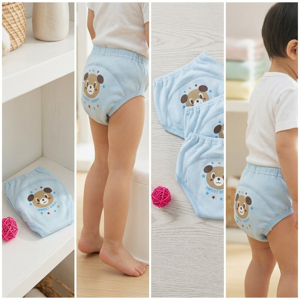 Nestiane training underwear, Brown Bear design